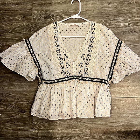 Zara pom pom blouse - Picture 2 of 5